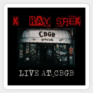 x ray spex live at cbgb Sticker